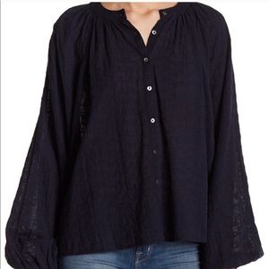 FP down in the clouds oversized peasant top